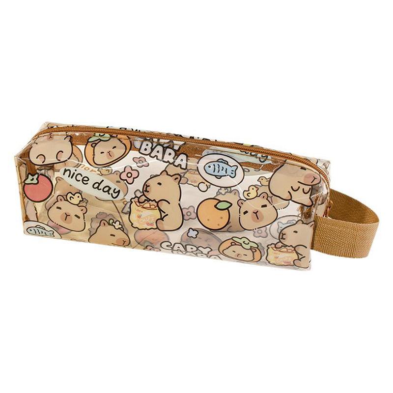 Capybara Pencil Cases Pen Bags Zipper Pencil Case Students Stationery School Office Supplies Gifts