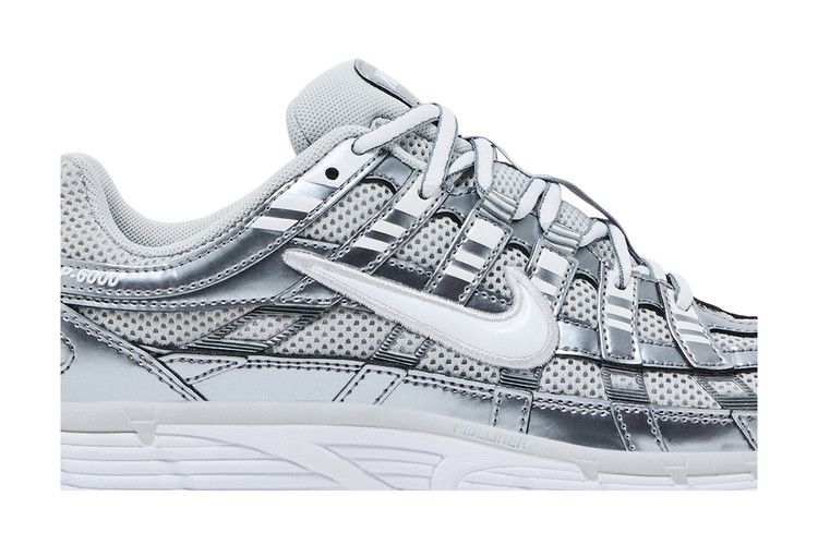 Women's Sneakers Nike P-6000 Grey Fog Metallic Cool Grey (Women's) Grey Fog/Metallic Cool Grey/Cool Grey/White