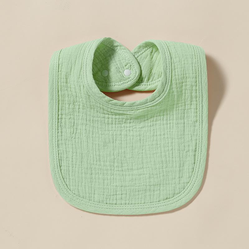 Cotton Gauze Baby Bibs Autumn New Solid Color Infant Bib Newborn Burp Cloths for Kids Boy Girl Spring Soft Feeding Saliva Towel