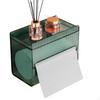 Tissue Box Holder, Clear Acrylic, PressType Bathroom Storage Transparent