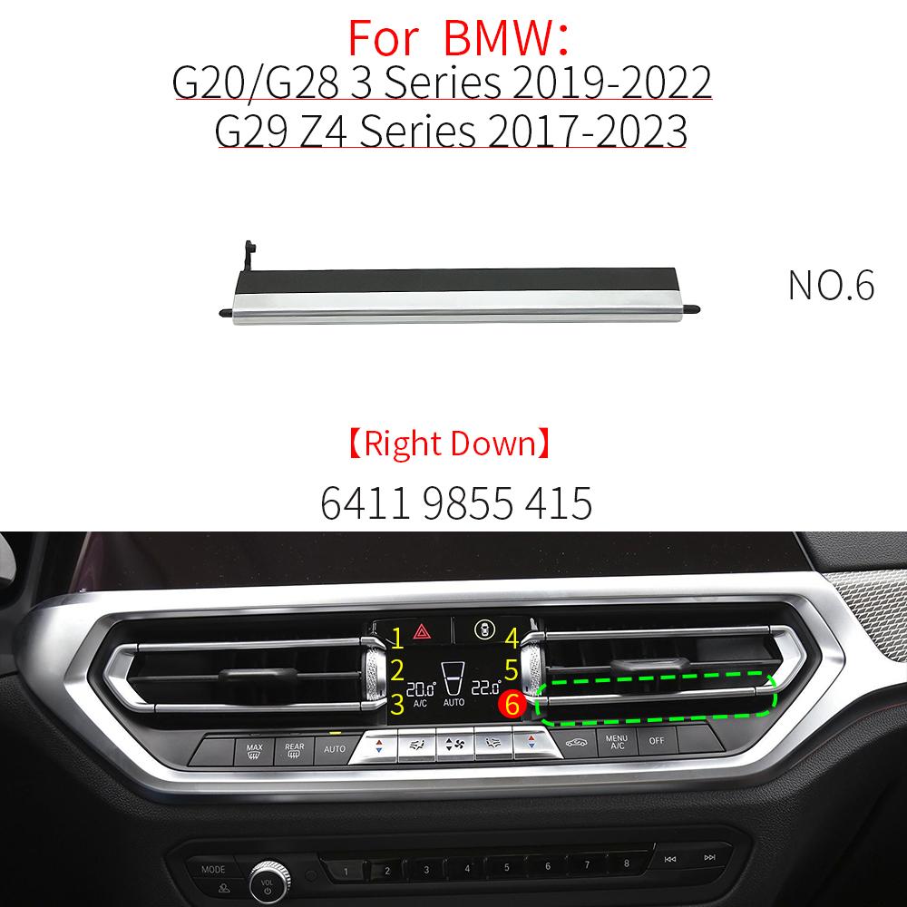 Para BMW G20 G29 G01 Grelha do Difusor de Ar Frontal do Carro Clipe Peças de Acabamento Kits de Reparo da Saída de Ar Condicionado Para BMW Série 3 320 323 X3 Z4 64119855415