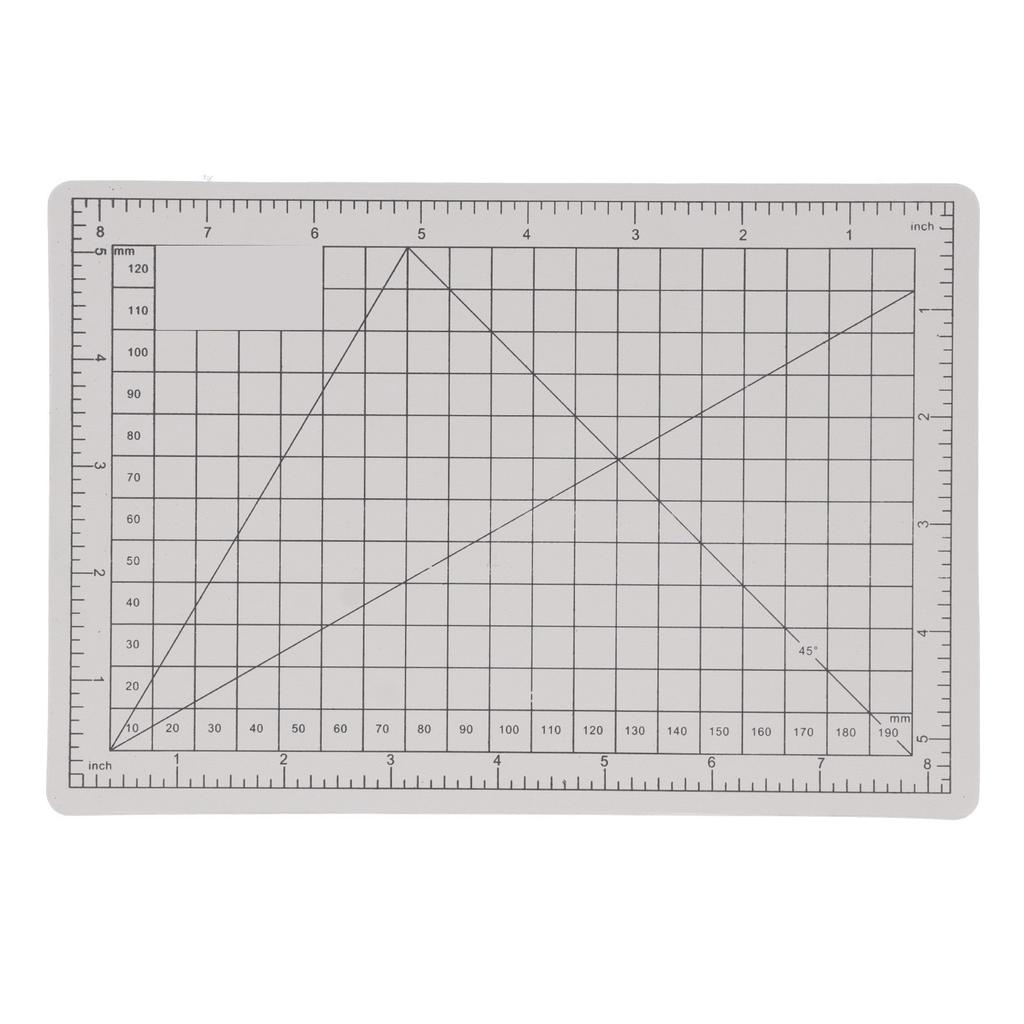 Base de Corte A5 Almofada de Gravação Placa com Escala 2 Cores Dupla Face Acessórios de Artesanato DIY
