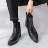 High Quality Chelsea Leather Boots for Men Fashionable Designer Mens Casual Leather Shoes Business Dress Shoes Zapatillas Hombre