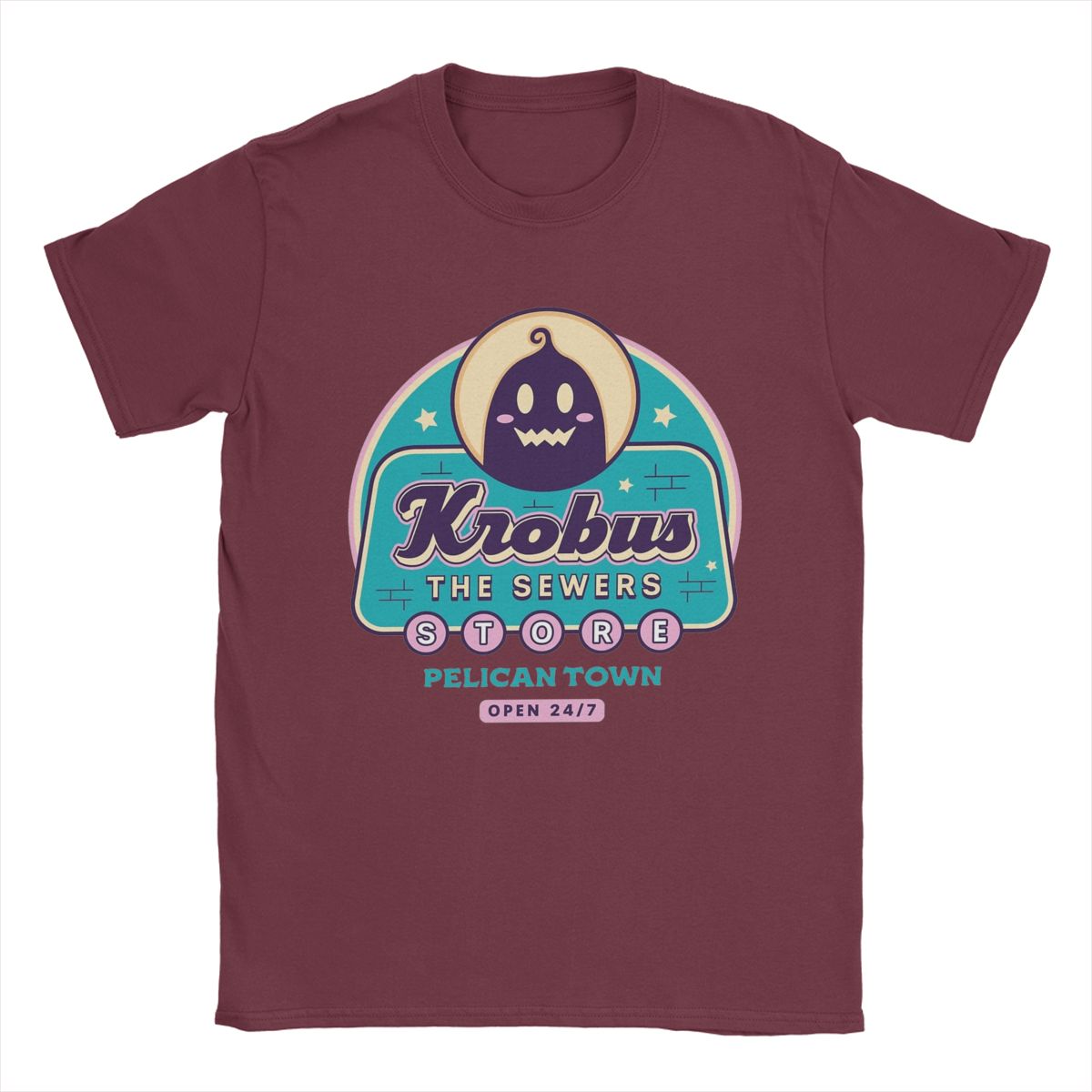 

Krobus The Sewers Merchant Stardew Valley мужские футболки футболки с игровым аниме футболка с коротким рукавом 100% хлопок новое поступление топы XXXXXL