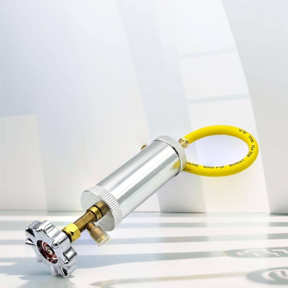 Auto Oil Dye Injector R12R R134A 1/4 Inch Sae Liquid Fuel Injector Liquid Coolant Filler Tube Air Conditioning Car Oil Injection