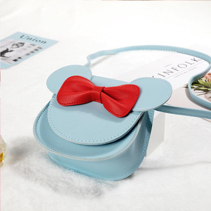 Módní dětská crossbody taška Roztomilá kreslená mašlička Stylová dětská peněženka Mini taška pro holčičku princeznu