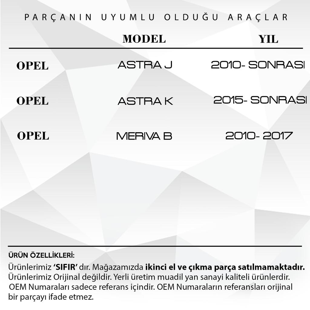 Abdeckung für Frontscheibenwischer für Opel Astra J, Astra K, Meriva B