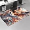 1pc Anime Fox Office Carpet Non Slip Rug with Cartoon Design, Perfect for Home Decor, Living Room, Bedroom, Game Room