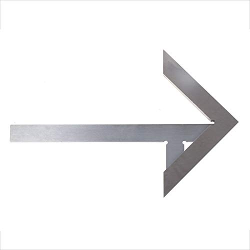 CarAngels Stainless Steel Center Gauge, 70mm Center Square, 45 Square, Stop Square, Right Angle Ruler, 45 Degree Ruler, Center Finder, Carpenter's Ma