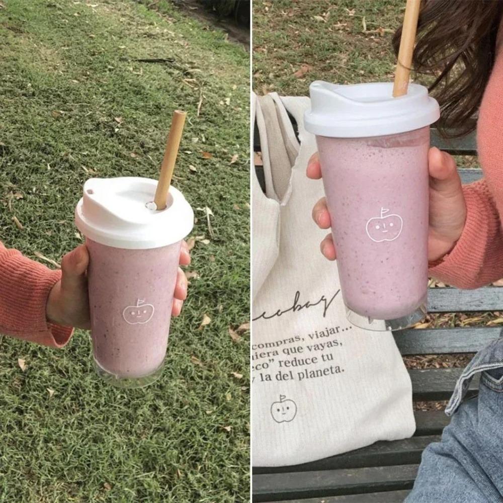 Transparent Water Cups 355ml/473ml Drinking Bottle Portable Water Bottle  For Juice Milk Tea Coffee