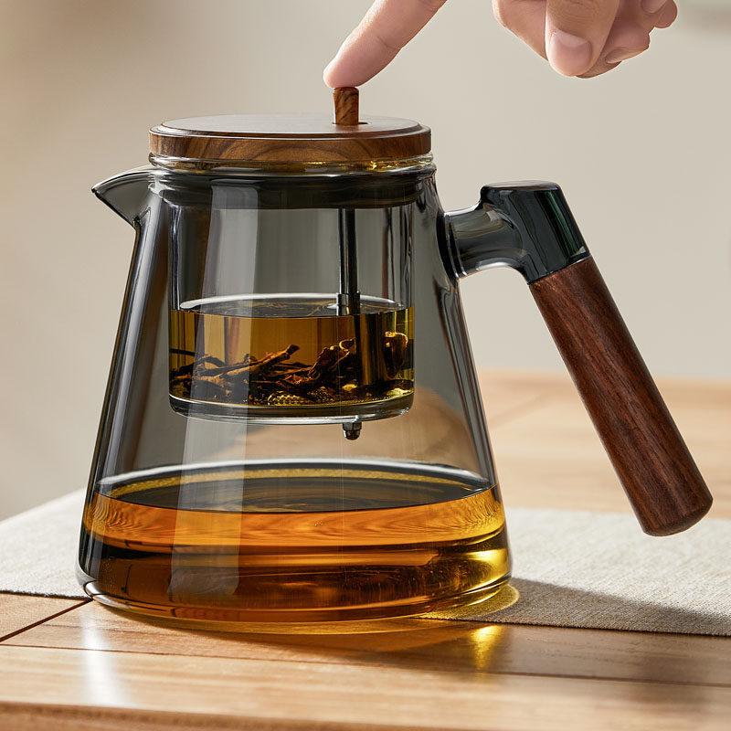 ZISIZ Glass Tea Infuser Pot