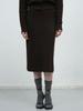 General Idea Metal Mix Boucle Midi Skirt [Brown] / Wbe4L54540