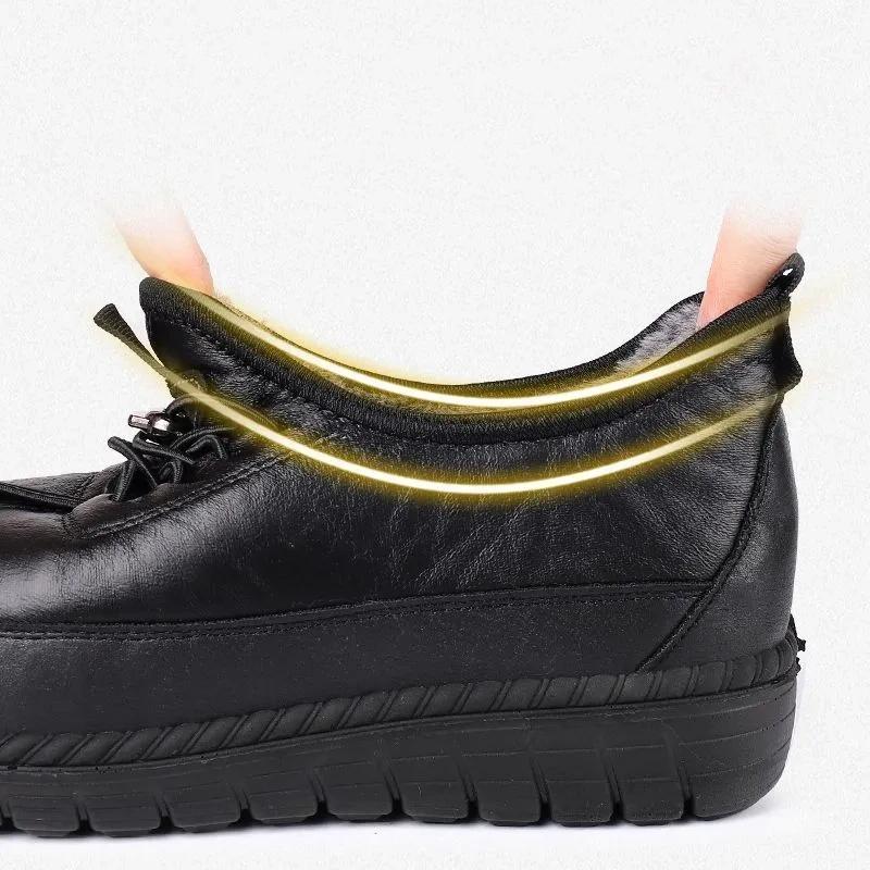 Alte Pekinger Baumwollschuhe, Warme Winterschuhe aus Stoff, Wasserdichte, weichsohlige, rutschfeste Baumwollschuhe für ältere Menschen, Damen