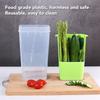 Plastic Asparagus Container Transparent Vegetables Keeper Asparagus Organizer  For Kitchen