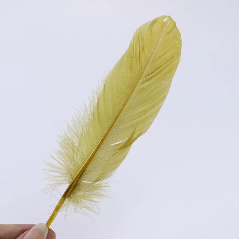 Premium White Swan Goose Feathers 15-20cm 50PCS/Lot 28 Colors for Jewelry Making Wedding Decor Crafts DIY Feather Accessories