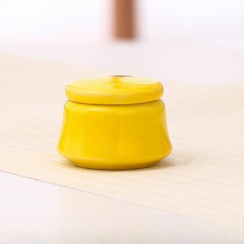 Creativity Ceramics Tea Caddy Tieguanyin Storage Tank Portable Travel Tea Box Sealed Coffee Powder Tea Jar Spice Organizer 4.4x3.1cm