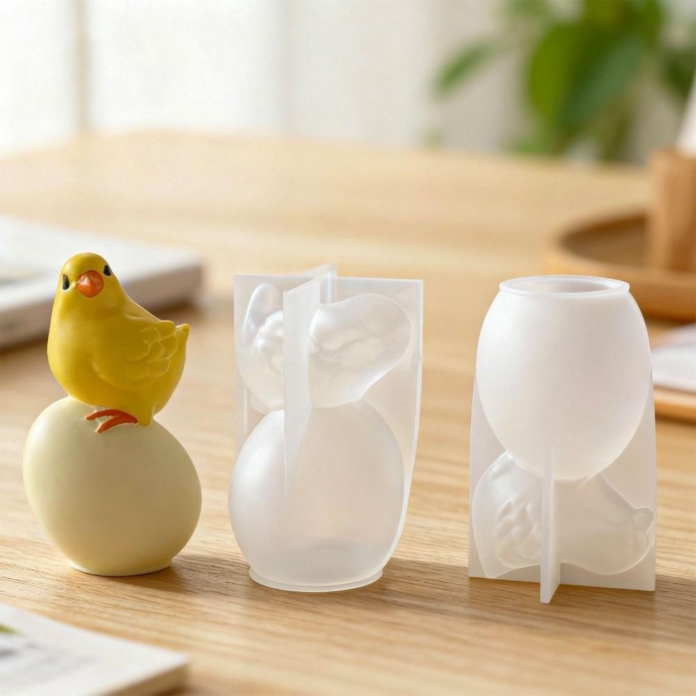 Scented Plaster Silicone Mold Standing Egg Plaster Mold DIY Easter Egg Mold  Easter