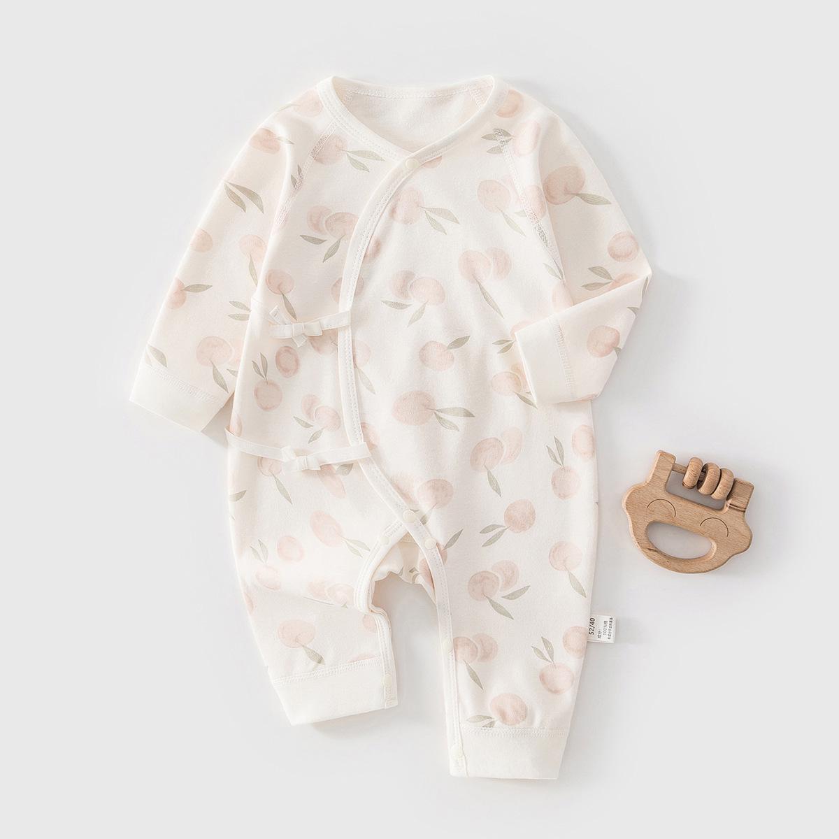 

Butterfly Baby Bodysuit: Pure Cotton Newborn Jumpsuit for Spring & Autumn - Cute Crawling Outfit Size 66