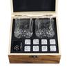 Bestselling Whiskey Chilling Stones Gift Set - Square Ice Cubes with Wooden Box for Wine