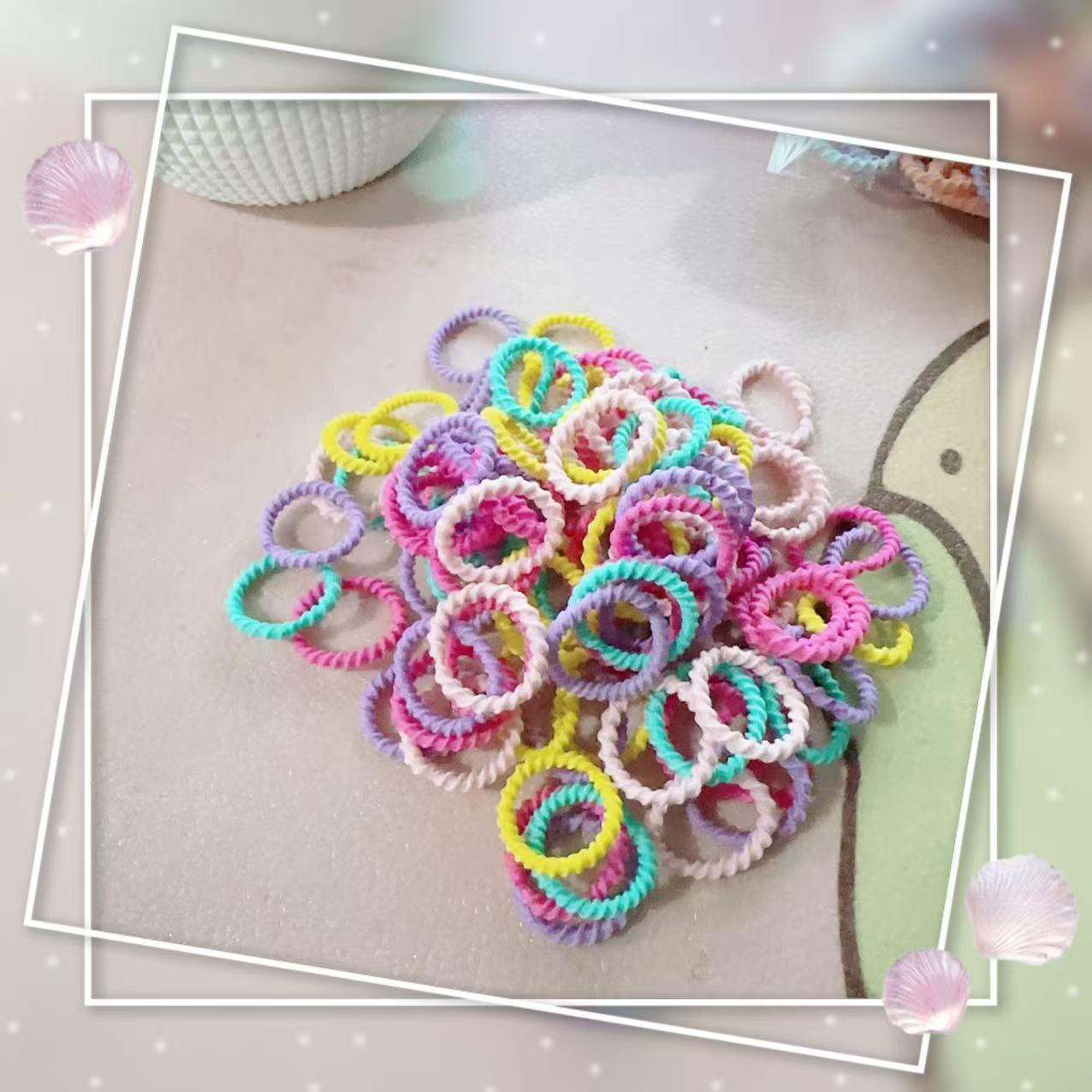 

Children s Hair-Friendly Elastic Rubber Bands for Baby and Girls - Cute Small Pigtail and Thumb Hair Ties