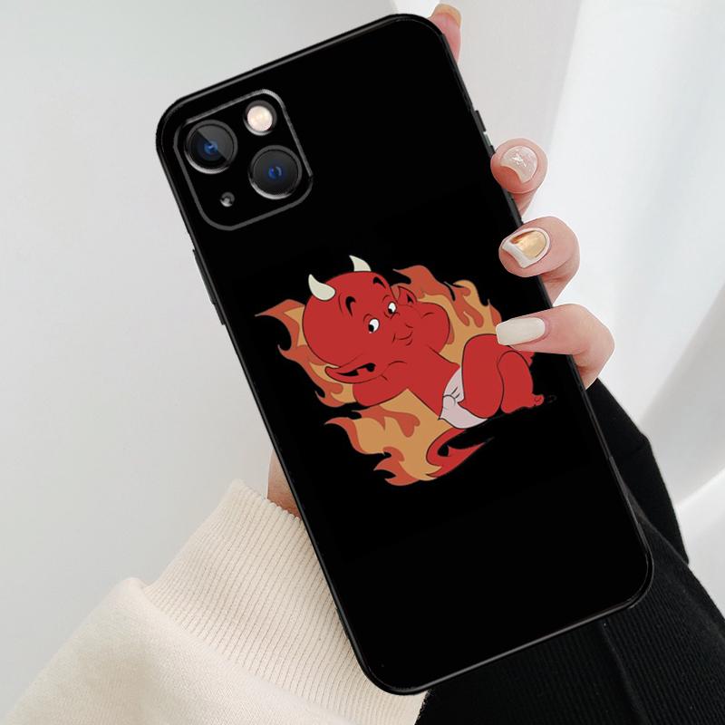 Angel Devil Girl Phone Case For iPhone 17 Pro Max 16 15 11 13 12 14 Pro Max mini 15 16 Plus 16e 17 Air Cover