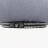Authentic Double Stitch Rivet Spider Cowhide Belt - Western Style