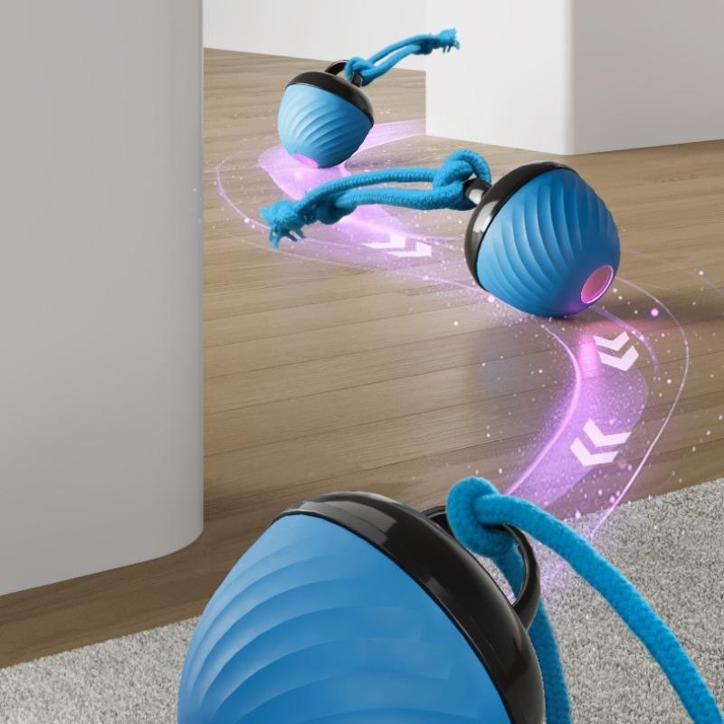 Dog Toys Bite Resistant Ball Electric Dog Glow Teasing Device for Relieving Boredom Pet Cat Toys for Walking for Jumping Balls