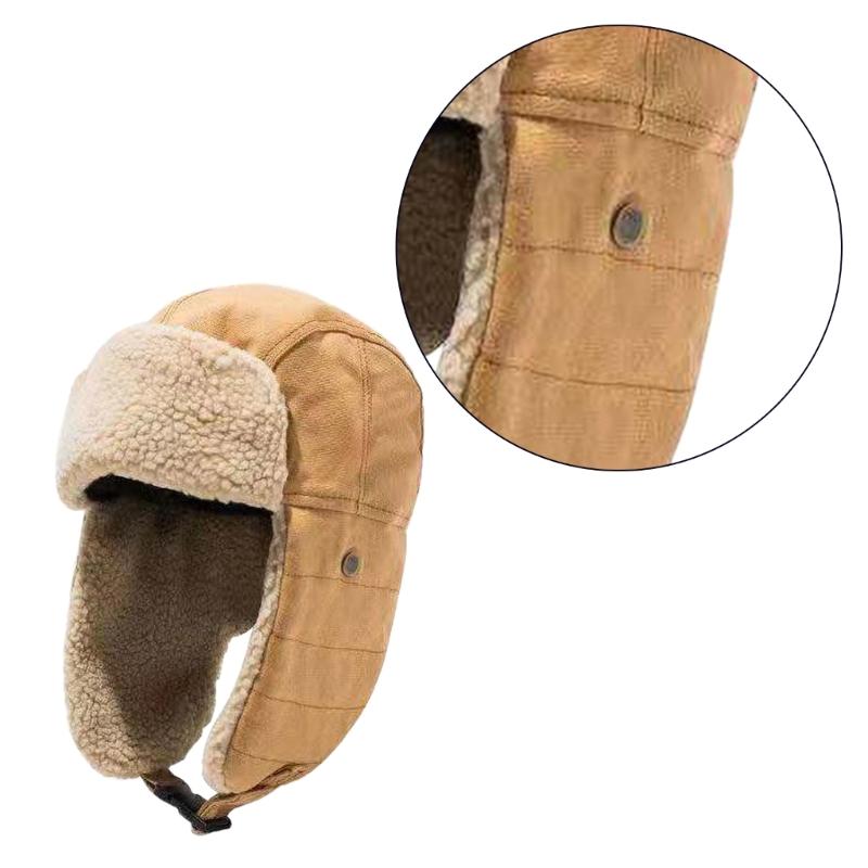 Thick Ushanka Costume Hats Cool Goggles Earflaps Soft Cosplay Bucket Hat Costume Hats Soft Ushanka Hat