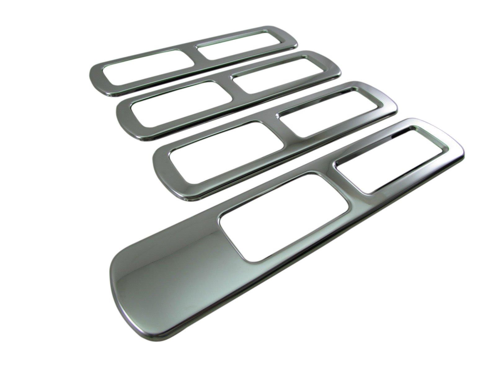 

BRIGHTZ Finish Stainless Steel Plated Rear Air Conditioner Rings for Toyota Serena C25 C NC Ultra-Mirror (4-Piece Set) (C25, NC25, 25) [INT-MID-024]