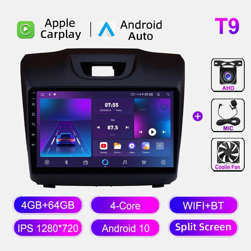 Car Radio For Chevrolet S10 Isuzu DMAX 2015-2018 GPS Navigation Audio Multimedia Stereo Carplay Android Auto IPS Screen Headunit