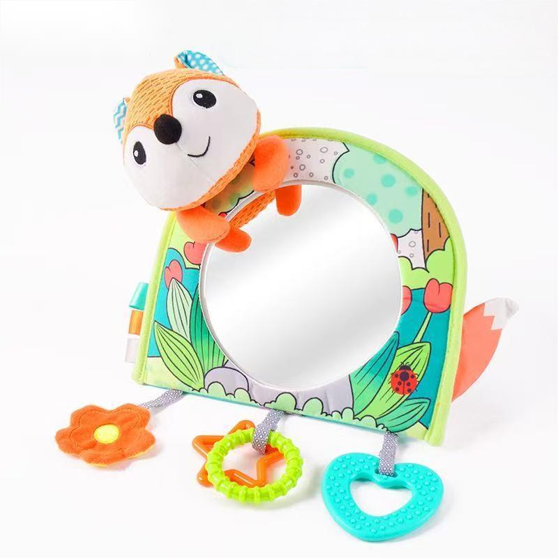 Newborn Baby Car Rearview Safety Mirror & Hanging Toy