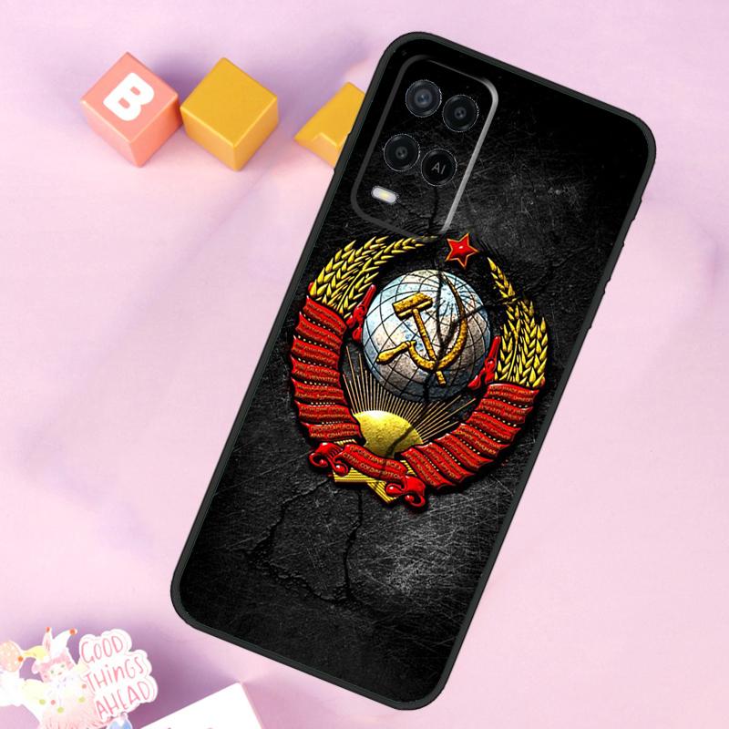 Vintage USSR CCCP Case For Oppo A6 A5 Pro A15 A16 A76 A96 A17 A57 A98 A58 A78 A18 A38 A54 A74 A94 A40 A60 A80