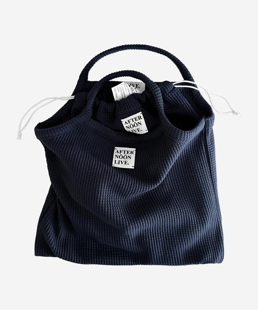 Afternoonlive Afternoonlive Waffle Bag With Pouch (Navy Blue)
