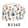 Cartoon Printed Nursing Caps Men Women Medical Hats Adjustable Long Hair Pet Dental Clinic Doctors Scrub Hat