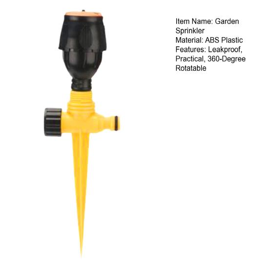 360-Degree Rotation Garden Sprinkler Large Area Garden Watering System 3 Gears Adjustment Easy To Install Wide Coverage Water Sprinkler