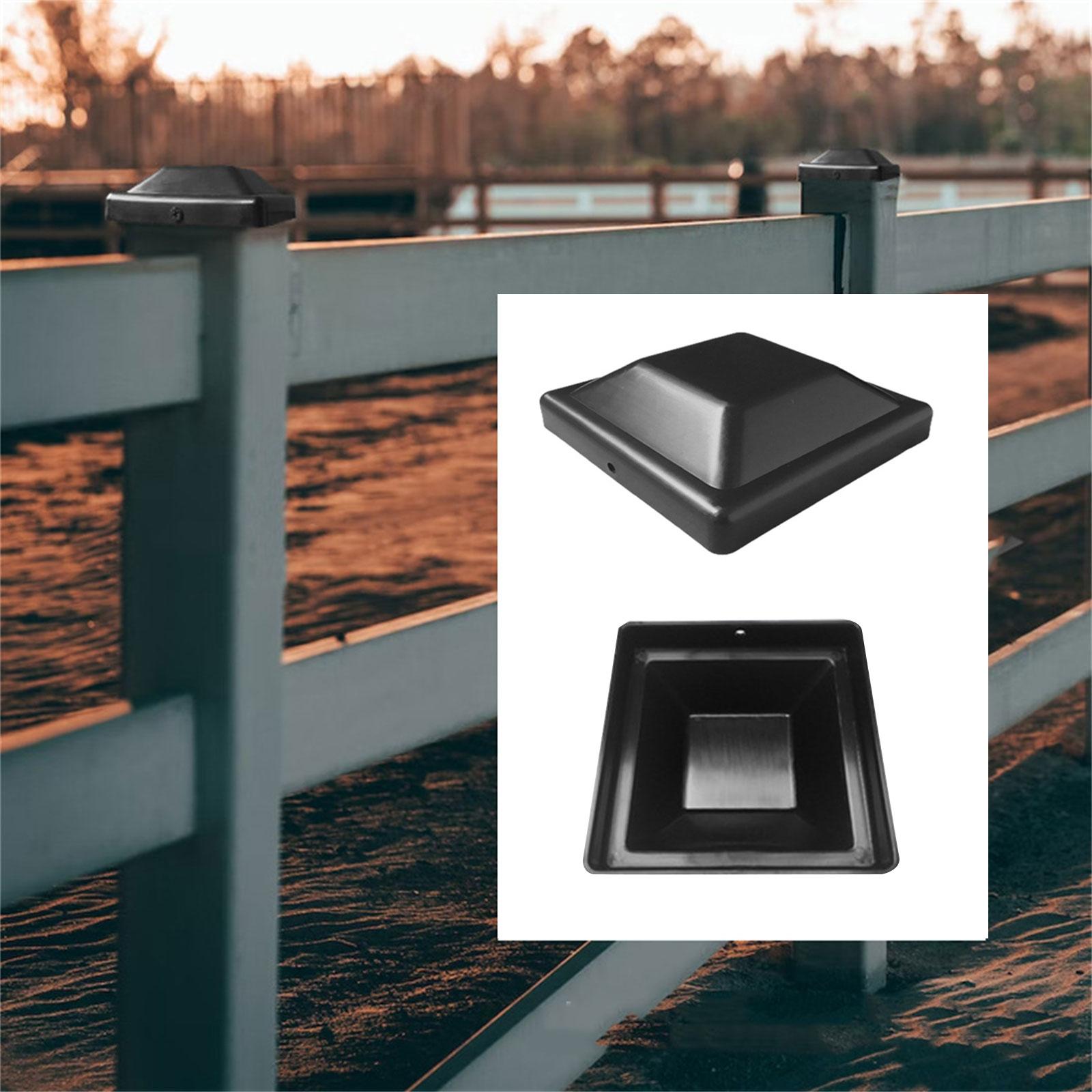 Weather Resistant Black Plastic Post Cap Durable and Stylish Black Plastic Post Cap for Outdoor Wood Post Preservation
