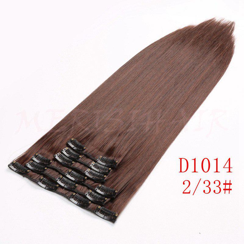 MERISIHAIR Women Long Straight Hair Extensions Wig Natural Clip In Hair Synthetic Heat Resistant Fiber Hairpiece for Women