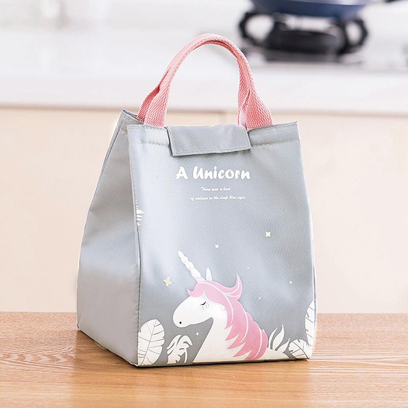 Large-Capacity Lunch Bag Student Cartoon Insulation Bag Office Worker Portable Lunch Box Bag Insulated Waterproof Storage Bag