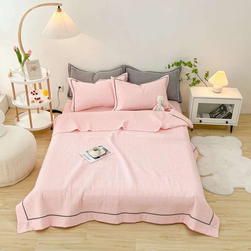 Bubble Yarn Blanket - Single/Queen Size Summer Bedspread, Lace Quilt for Bed & Sofa (Pillowcase Sold Separately)