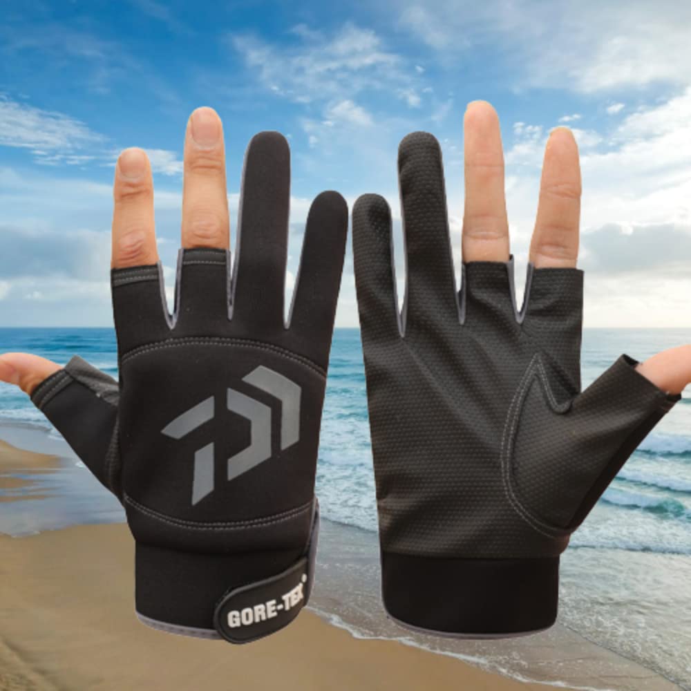 Itisyou Fishing Fingerless Fishing Fishing Catching Functional Cold Winter Gloves, Gloves, Gloves, Three-Finger Opening, Anti-Slip, Weather,