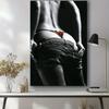 Woman Poster Nordic Black White Fashion Sexy Girl Picture Print Canvas Painting Wall Art Bedroom Decor Home Mural
