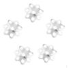 5 Pieces 65 Sterling Loose Beads End Cap Findings Crafts Jewelry Bracelet Necklace Accessories