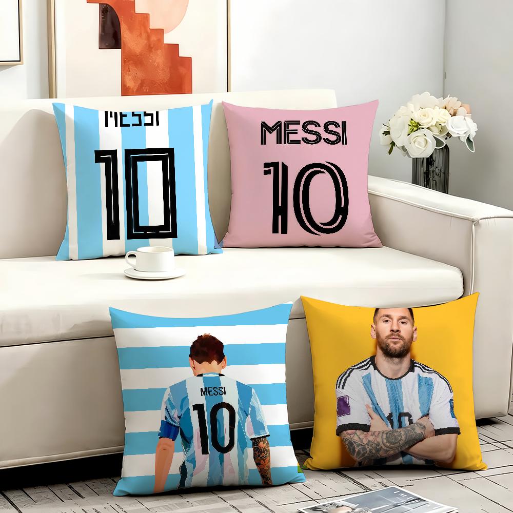 Goat Football Cushion Cover Comfortable Decorative For Bedroom Living Room Dormitory Picnic And Holiday Decoration Mmessi
