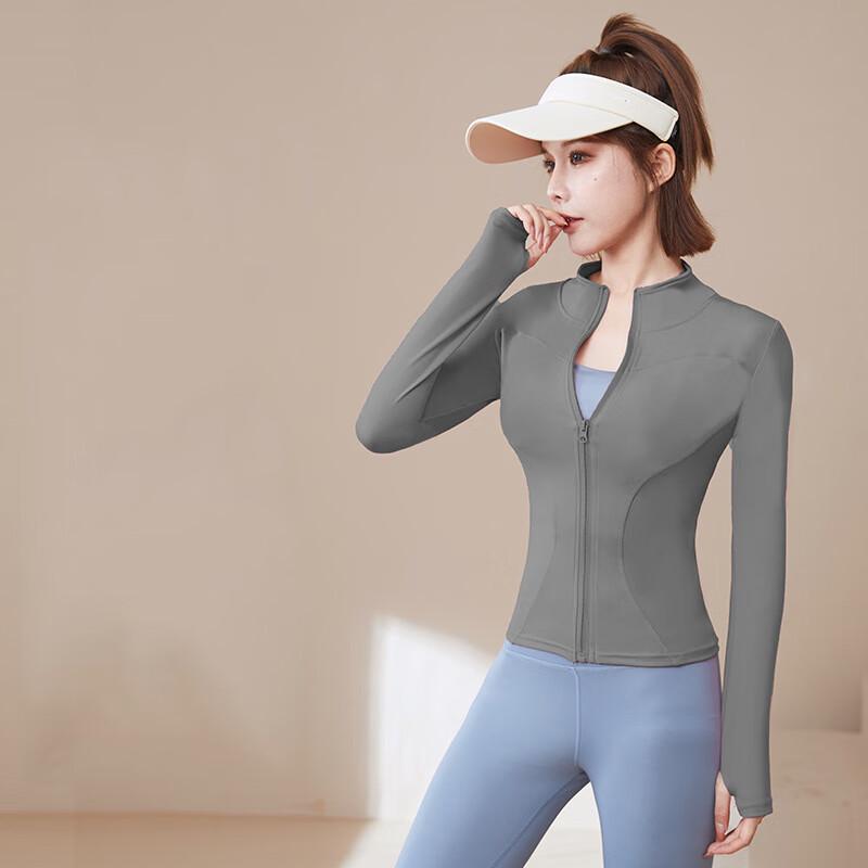 WEZHO Women s Fleece Lined Yoga Jacket