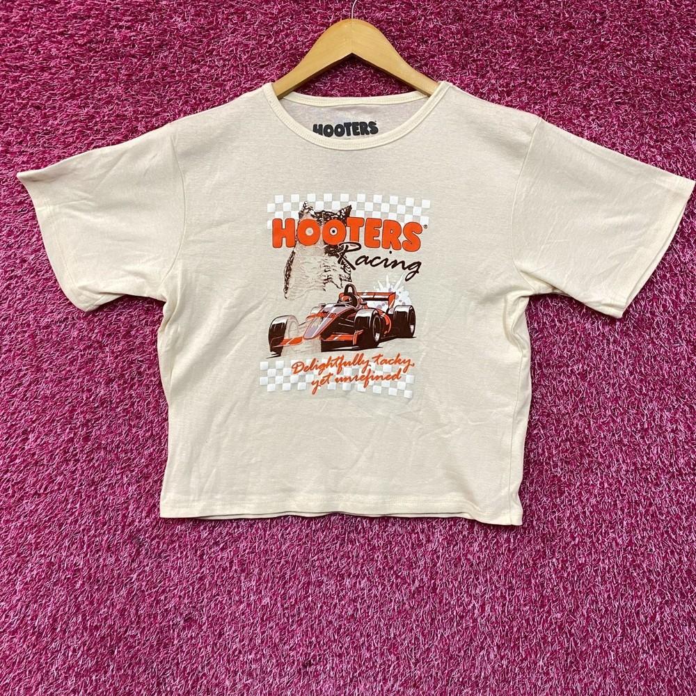 Hooters Racing Delightfully Tacky Yet Unrefined Crop Top 3XL Unisex T-Shirt M
