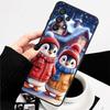 Christmas Cartoon Cat Art Phone Case For Samsung A73 A72 A71 A55 A54 A53 A52 A51 A13 A22 A16 A15 A12 A14 A26 A07 5G Black