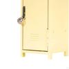 Compact Metal Cabinet Sturdy Design with Two Compartments And Lock Perfect for Collectibles