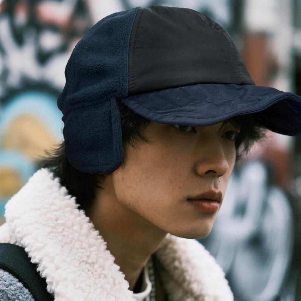 Croogo Flight Cap with Ear Warm Winter Hat for Snow and Outdoor Activities Flaps, Commuting, Shoveling, Snowboarding, Skiing, (G-APL1-Navy Blue)