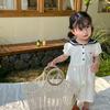 Summer Sibling Outfits: Boys' Sailor Collar Shorts Set & Girls' Academic Style Dress