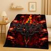 New Slayer Thrash Metal Rcck Music Band Sign Flannel Blanket,Ultra Soft Warm Plush Throw for Home Bedroom Bed Sofa Cover Gift